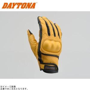 DAYTONA デイトナ 18922 HBG-130 パンチングメッシュプロテクターカウレザーグローブ イエロー サイズ:XL