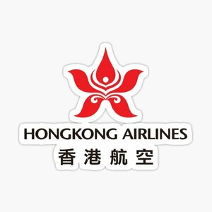 レトロステッカー　Hong Kong Airlines Logo