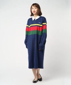 美品◆stussy ステューシー　ラガーシャツワンピ　Rosewood L/SL Rugby Dress◆サイズS