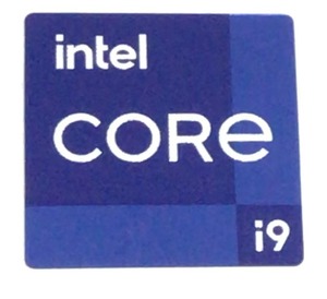 ■新品・未使用 ■10枚セット 第十一代【intel CORE i9】エンブレムシール【18*18㎜】送料無料・追跡サービス付き☆P264