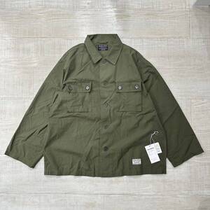 24ss 2024 WACKO MARIA ワコマリア ARMY SHIRT TYPE-1 24SS-WMO-ML09 オーバーサイズ アーミー シャツ KHAKI カーキ サイズ L 定価25.300円