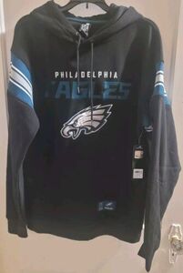 Philadelphia Eagles Pullover Hoodie Sweatshirt Sweat Shirt Black XXL ~ NWT 海外 即決