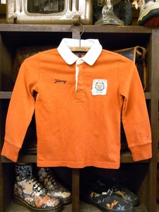 KIDS TOMMY HILFIGER RUGBY SHIRT SIZE 6 キッズ トミー ヒルフィガー ラガー シャツ ラグビー