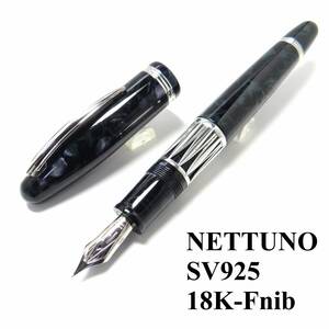 【かなり希少・美品】 ネットウーノ シルバー装飾 万年筆 1911 リミテッドエディション NETTUNO SV925 ネットゥーノ