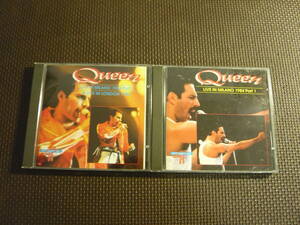 CD2枚セット[QUEEN：LIVE IN MILANO1984＆LONDON 1985/1984 Part1]中古