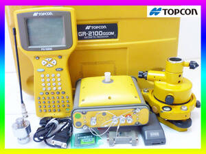 TOPCON トプコン GR-2100 GGDM データコレクタ GEODETIC RECEIVER FC-1000 受信機 付属品 測量 測定 ハードケース 建築 現状 お買得_A1