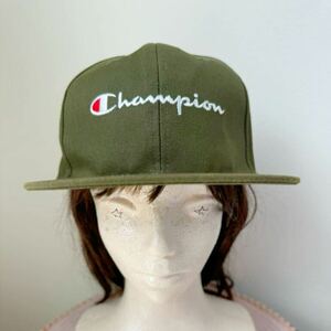 Champion 帽子 フリーサイズ チャンピオン ベースボールキャップ ストリートファッション サイズ調節 フラットバイザースナップバック