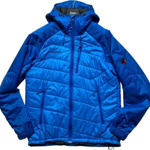 XLサイズ マムート ライムプロ ジャケット 中綿 ブルゾン 刺繍ロゴ ドローコード メンズ 青 MAMMUT Rime Pro Jacket Pertex