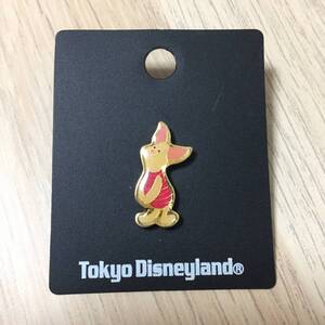 くまのプーさん ピグレット ピンバッジ TDL レトロ★美品★入手困難