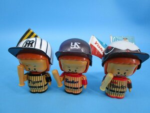 タカラ　イレコミ君　人形　プロ野球人形　タイガース　ダイエーホークス　ヤクルトスワローズ　3点　（池　WE52