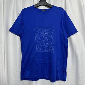 □/LONEONES/ロンワンズ/定価約２万円/Ｔシャツ/Ｍ/半袖/フロントプリント/ブルー/青/レナードカムホート/ショートスリーブ/