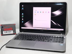 美品 ★FULL HD★Core i7 6700HQ /VAIO S15/第6世代★win 11 Pro≪ 爆速大容量 ≫ 新品SSD1TB/メモリ8G/Cam/WiFi/DVD/Bluetooth/office2021