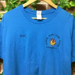 USA古着　BONFIRE 刺繍Tシャツ　サイズL