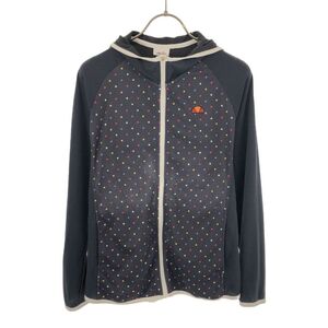 エレッセ ドット トレーニング 長袖 メッシュ ジップパーカー M ネイビー系 ellesse スポーツ レディース