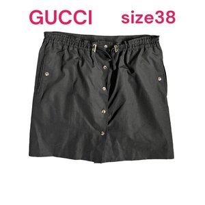 美品　GUCCI グッチ　ブラックミニスカート　M4G622