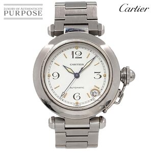 カルティエ Cartier パシャC W31015M7 ボーイズ 腕時計 デイト ホワイト オートマ 自動巻き ウォッチ Pasha C 90253595