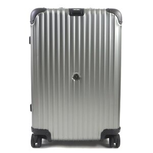 美品▼RIMOWA リモワ MONCLER モンクレール 9239002290 トパーズ TSAロック搭載 キャリーバッグ アルミニウム スーツケース シルバー 67L