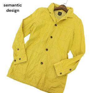 semantic design セマンティック デザイン 通年 コットン★ カバーオール ジャケット ショップコート Sz.M　メンズ　C4T07208_7#O