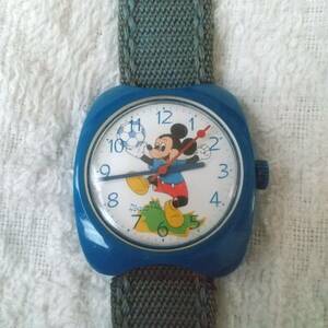 ミッキーマウス ディズニータイム 手巻き 腕時計