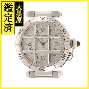 Cartier　カルティエ　パシャ 38mm 150周年記念モデル　腕時計　W3102255　ステンレススチール　自動巻き　シルバー文字盤　【205】