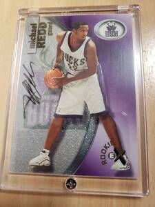 レア Rookie サイン 2000 -01 Fleer EX MICHAEL REDD Auto RC / マイケル レッド Autograph NBA (Olympic Gold Medalists)