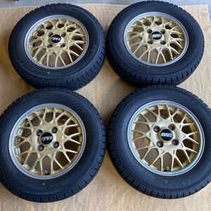 BBS 13インチ　PCD100 スタッドレス バリ山