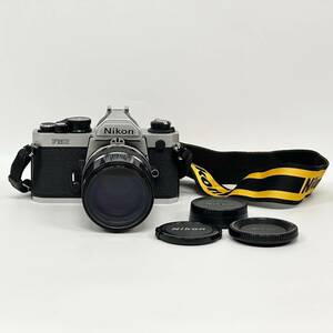 1円~【動作未確認】ニコン Nikon FM2 NIKKOR 135mm 1:2.8 一眼レフ フィルムカメラ 単焦点レンズ 望遠レンズ 付属品あり J150588