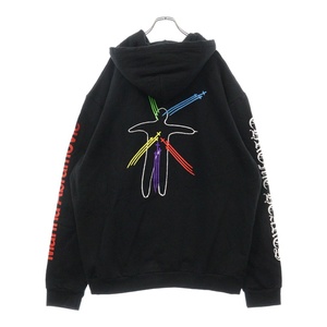 クロムハーツ CH + MARINA ABRAMOVIC Hoodie クロムハート マリナ アブラモビッチ バック ロゴプリント プルオーバー パーカー ブラック