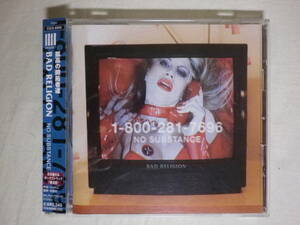 『Bad Religion/No Substance(1998)』(1998年発売,ESCA-6949,国内盤帯付,歌詞対訳付,パンク,メロコア,Dragnet)