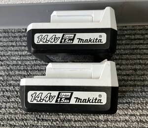 #1169 マキタ/makita/BL1415G・14.4v・1.5Ahリチウムイオン電池/バッテリー 2個セット 現状品