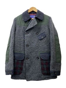 JUNYA WATANABE COMME des GARCONS MAN◆ピーコート/M/ウール/GRY/WL-J027/AD2013//