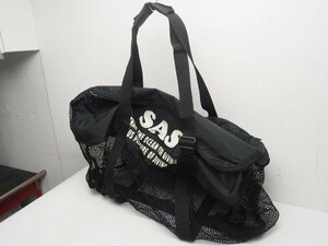 USED SAS エスエーエス メッシュバッグ 定番品 人気商品 ダイビング用品が一式入る サイズ:W68cm×H45cm×D26cm [3F-56716]