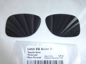  処分価格! ラッチ スクエアアジアンフィット用 偏光レンズ OO9358 Polarized Replacement Lenses for Oakley Latch SQ Sunglass black