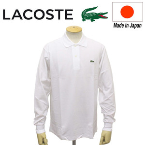 LACOSTE (ラコステ) L1312 BASIC POLO ベーシック ロングスリーブ ポロシャツ CLASSIC FIT LC137 001ホワイト 7-XXL
