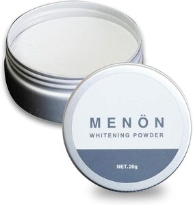 MENON ホワイトニングパウダー 20g ハーブ ミント 天然アパタイト50%配合 歯磨き粉 ホワイトニング 歯を白くする はみ