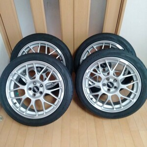 スバル純正 オプション BBS 鍛造 17インチ 7J +55 5穴 PCD100 ホイール 215/45R17 　BH BE レガシィ　プリウス