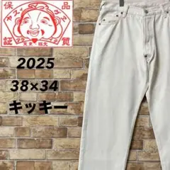 EVISU　エヴィス ジーンズ　2025　ホワイトデニム　キッキー　38/34