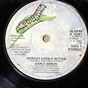 Carly Simon / Nobody Does It Better UK Orig 7