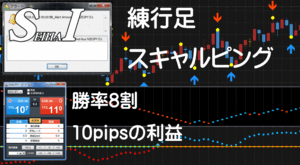 【サインツール付き】FX 聖杯 練行足 トレード手法 勝率8割も可能 平均数10pipsを刈取る スキャルピング テクニカル手法