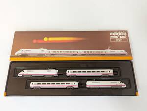 希少！ メルクリン 0525T Ice Railcar Train Set ICE 高速列車 4両セット 8871 鉄道模型 外国車両 鉄道模型 markllin　Zゲージ mini-club