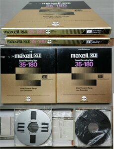 ☆マクセル maxell XLⅡ 35-180 10号 オープンリールテープ メタルリール(maxell/AKAI) 2本セット 録音済？