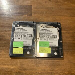 TOSHIBA DISK DRIVE MQ01ABF050 500GB 2枚　52