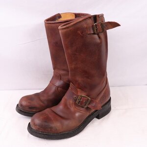 スペイン製 センドラ US 8 1/2 表記 /EU 42 sendra スチールトゥ エンジニア ブーツ 茶 ブラウン ブーツ メンズ 古着 中古 eb1062