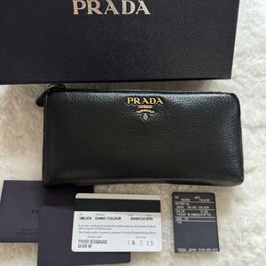 【限定価格】 204 PRADA プラダ L字ファスナー 長財布