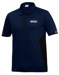 SPARCO（スパルコ） ポロシャツ POLO ZIP ネイビー Sサイズ