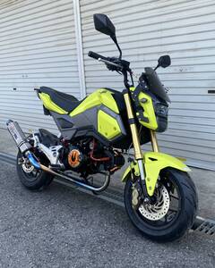 ホンダGROM JC61前期　オーバーフルチタン　予備の純正外装付けます！！　機関良好！