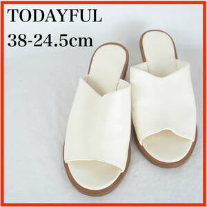 OK1191*TODAYFUL*トゥデイフル*レディースサンダル*38-24.5cm*アイボリー系