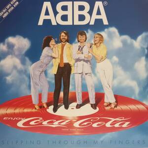 Coca-Cola非売品ピクチャー盤 日本Discomate盤LP！ABBA / Slipping Through My Fingers 1981年 PD 1005 コカ・コーラ PROMO プロモ Picture