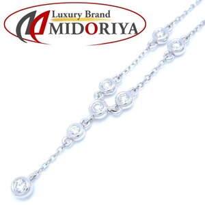 MIKIMOTO ミキモト ダイヤモンド ネックレス Y字デザイン ダイヤモンド0.22ct K18WG ホワイトゴールド/292901【中古】