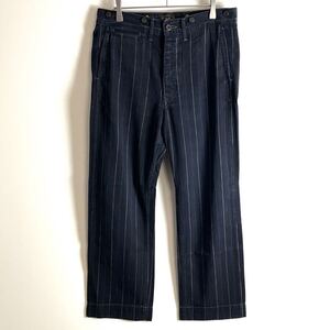 【希少】RRL STRIPE TROUSERS サスペンダーボタン ラルフ